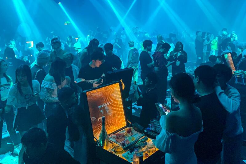 A nightclub in Wuhan on January 21, 2021. AFP