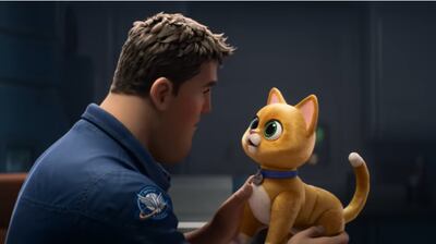 Buzz has a series of new lovable sidekicks, including a ginger space cat. Photo: YouTube