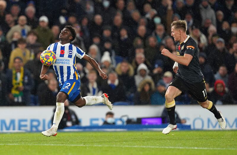 Tariq Lamptey 7 - Played high up the pitch and caused trouble. Unlucky not to get an assist with a number of good cutbacks into dangerous areas. PA