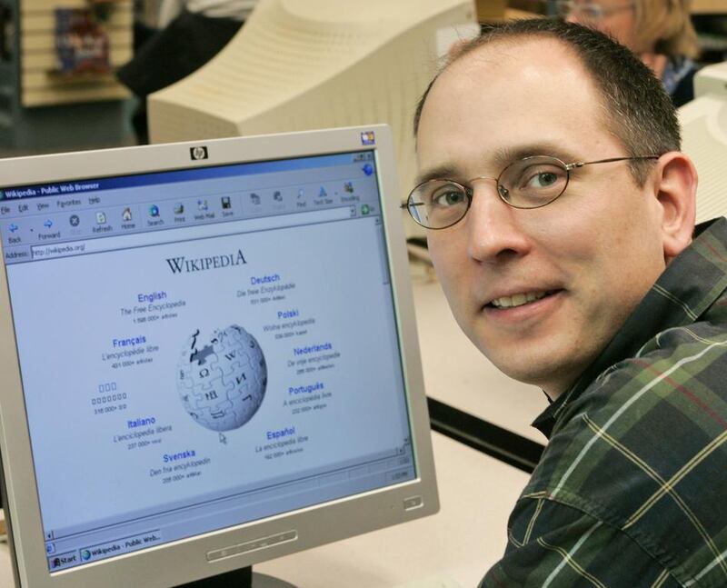 Wikipedia has overtaken the Encyclopaedia Britannica thanks to its democratisation of knowledge and the ability to quickly update or edit entries. George Widman / AP Photo