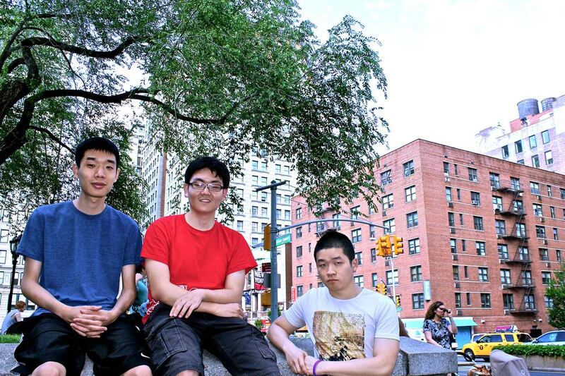 The Cityspade.com entrepreneurs: from left, Alex Zijun Wang, Hao Zhang and Weichen Zhu. Courtesy Weichen Zhu