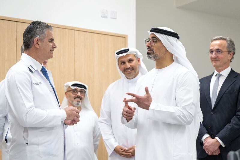 Sheikh Khaled bin Mohamed, Member of Abu Dhabi Executive Council and chairman of Abu Dhabi Executive Office, inaugurated the Fatima bint Mubarak Centre