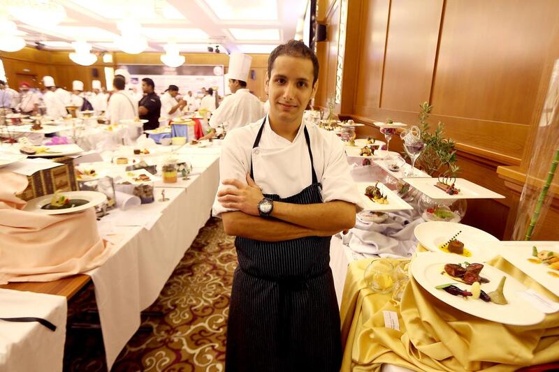 Mo Badri, chef at the Address Montgomery Dubai. Pawan Singh / The National  