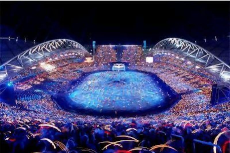 The opening ceremony of the Sydney 2000 Olympic Games in Sydney, Australia.