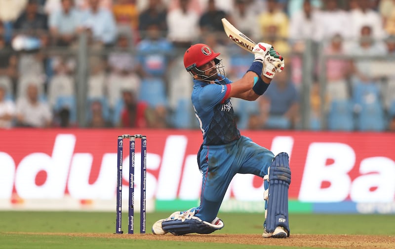 Ibrahim Zadran scored a fine century for Afghanistan. Getty Images