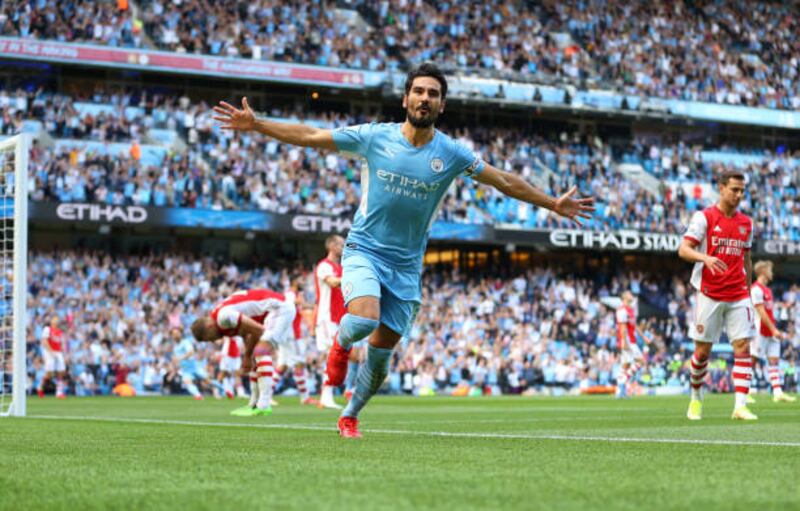 Ilkay Gundogan – 9. Got his first goal of the season with close-range header and generally ran the show for City. His work on the edge of the opposition area was key in disrupting Arsenal’s defensive structure. Getty