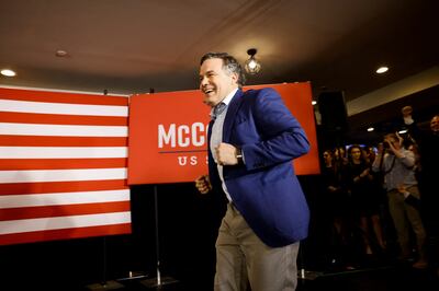 Republican Party US candidate David McCormick remains in a tight race with celebrity surgeon Dr Mehmetz Oz for the party's nomination. Reuters