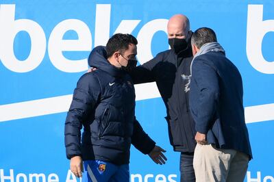 Jordi Cruyff developed a successful relationship with manager Xavi. AFP
