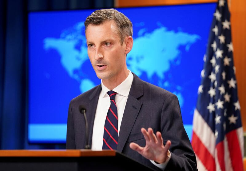 US State Department spokesman Ned Price called on the Houthis to 'immediately release the ship and crew unharmed'. Photo: Reuters