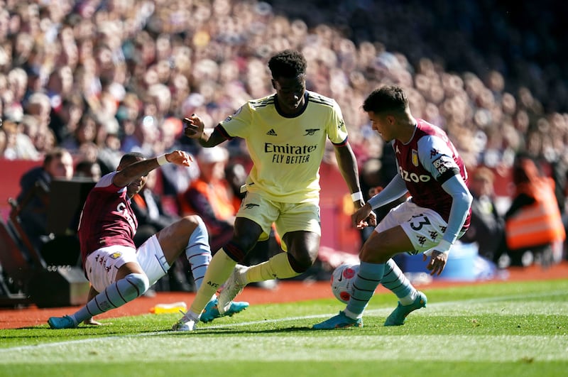 Right midfield: Bukayo Saka (Arsenal) – Delivered a potentially invaluable winner at Aston Villa and troubled Ashley Young as Arsenal dominated on the flanks. AP