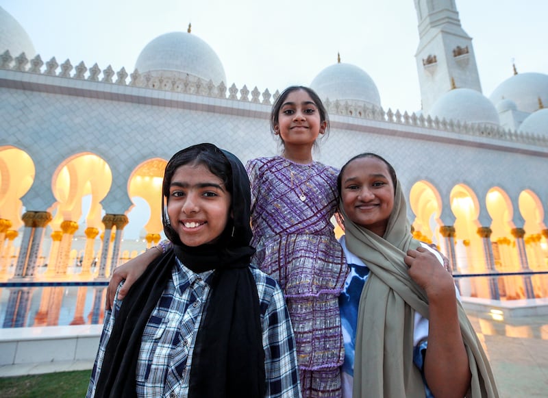 More than 850,000 people visited Sheikh Zayed Grand Mosque during Ramadan and the Eid Al Fitr holiday in 2023. Victor Besa / The National