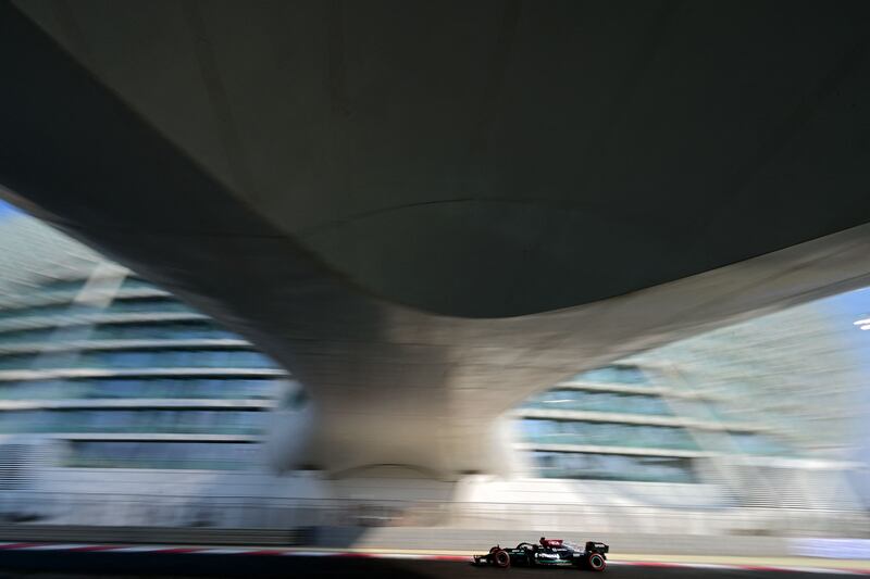 Lewis Hamilton during practice. AFP