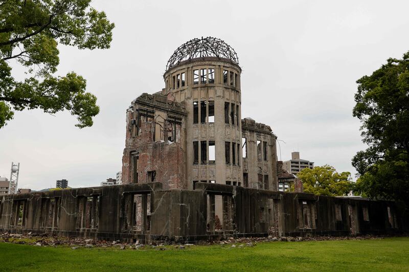 The Atomic Bomb Dome in Hiroshima. The city will host the G7 leaders' summit on Friday. AFP