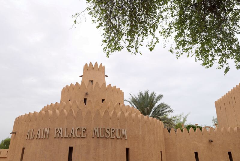 Cultural sites in Al Ain will celebrate Eid with special Al Ayyala and Al Harbiya traditional performances at Al Ain Palace Museum and Al Ain Oasis. Khushnum Bhandari / The National
