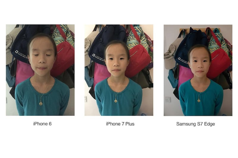 Different skin tones are shown with the different cameras. “Also, in a 100 per cent crop of the images, I felt the iPhone 7 had more of a ‘smudge’ look to them than the Samsung S7 images, which makes sense because even though the cameras have the same megapixel size, the sensor in the Samsung is a bit larger than the one in the iPhone 7, which would lend itself to slightly crisper images,” she said. Delores Johnson / The National