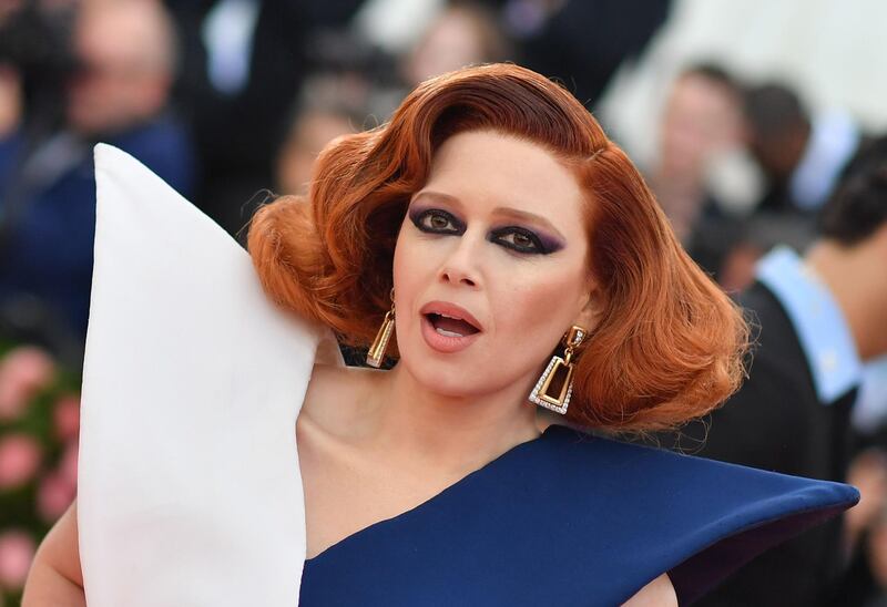 Actress Natasha Lyonne was all about the eyes, although that perfectly curled, shoulder-grazing bob shouldn't be ignored. AFP