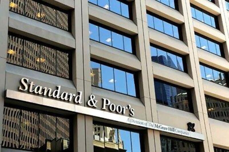 Standard and Poor's in New York, New York, USA. The company issues credit ratings on the debt of public and private companies, as well as that of countries like Greece, whose sovereign debt was recently lowered to 'junk' status. EPA/JUSTIN LANE *** Local Caption *** 02136564.jpg