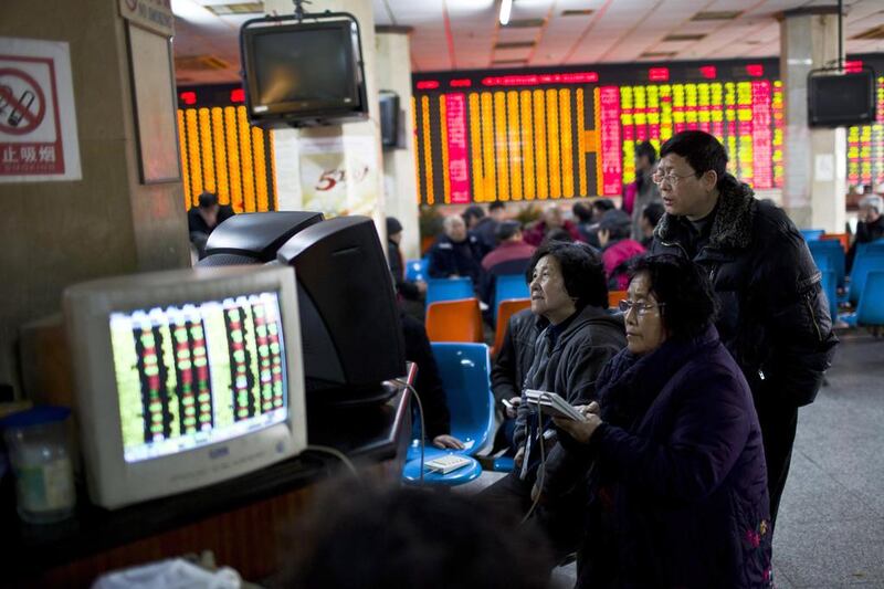 The Hang Seng China Enterprises Index – a key index of Chinese stocks – closed down 1.7 per cent on the day, entering a bear market. Aly Song / Reuters