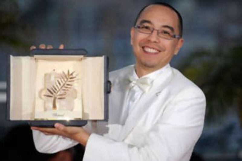 Thai director Apichatpong Weerasethakul received the Palme d'Or for his film Uncle Boonmee Who Can Recall His Past Lives at the 63rd Cannes Film Festival.