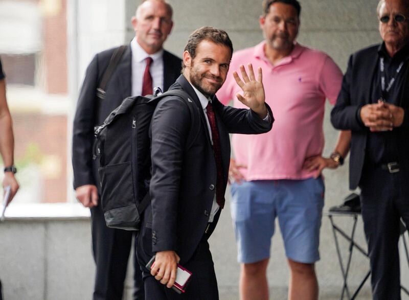 Mata acknowledges United fans in Norway. EPA