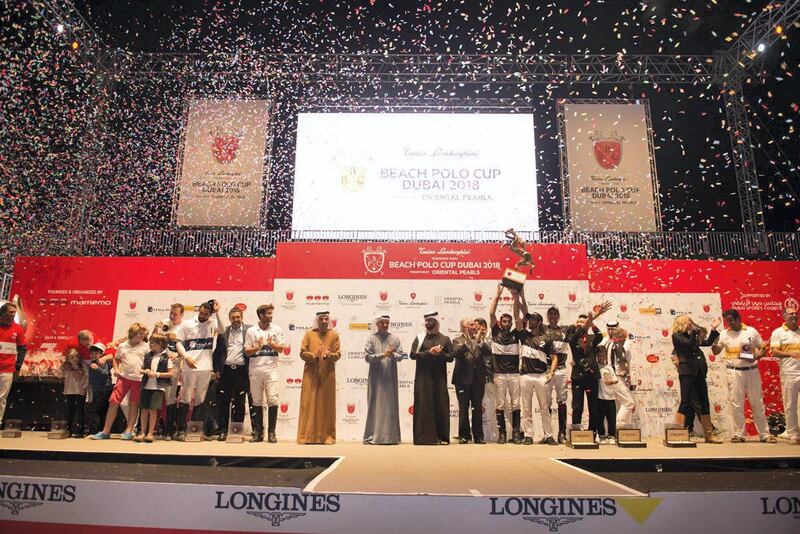 Beach Polo Cup Dubai 2018 - All teams. Courtesy Twister Middle East