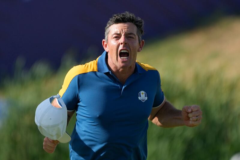 RYDER CUP PLAYER RATINGS - TEAM EUROPE: From the heartbreak of Whistling Straits to Europe's top points scorer in Rome, McIlroy was a man on a mission. Won his first three matches and only a miracle putt on 18 prevented a half-point on Saturday afternoon. Dominated Sam Burns in singles for his best-ever Ryder Cup haul. AP