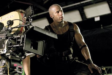 Vin Diesel in 2004 on the set of ‘The Chronicles of Riddick’. Courtesy Universal