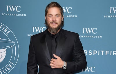 GENEVA, SWITZERLAND - JANUARY 15: Travis Fimmel walks the red carpet for IWC Schaffhausen at SIHH 2019 on January 15, 2019 in Geneva, Switzerland. (Photo by Daniele Venturelli/Daniele Venturelli/WireImage,)