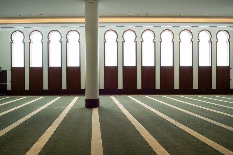 The Mall of the Emirates prayer room allows ample lighting via stylish window panels. Antonie Robertson / The National