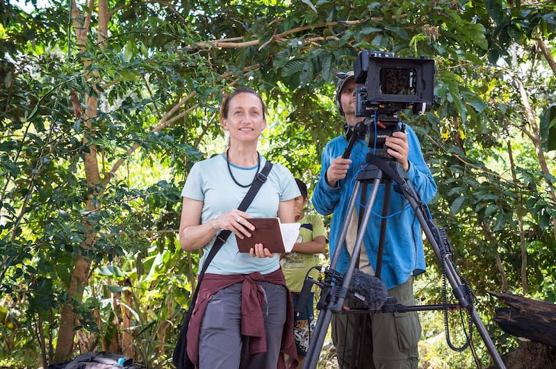 Celine Cousteau addressed the Adventure Next conference in Aqaba, Jordan. Courtesy Tribes on the Edge