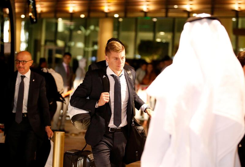 Toni Kroos arrives. EPA