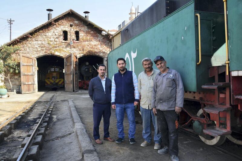 Maan Nasa and his team work for the Jordan Hejaz Railway Corporation, renovating old trains. Photo by Marta Vidal
