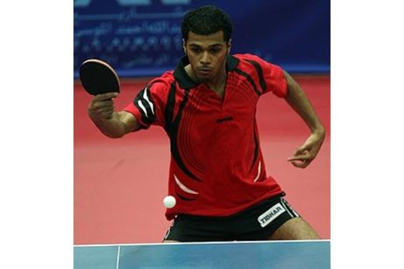 Walid al Balooshi in action for the Junior team which won the bronze medal.