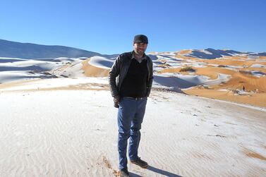 Snow in the Sahara. Courtesy of Karim Bouchetata