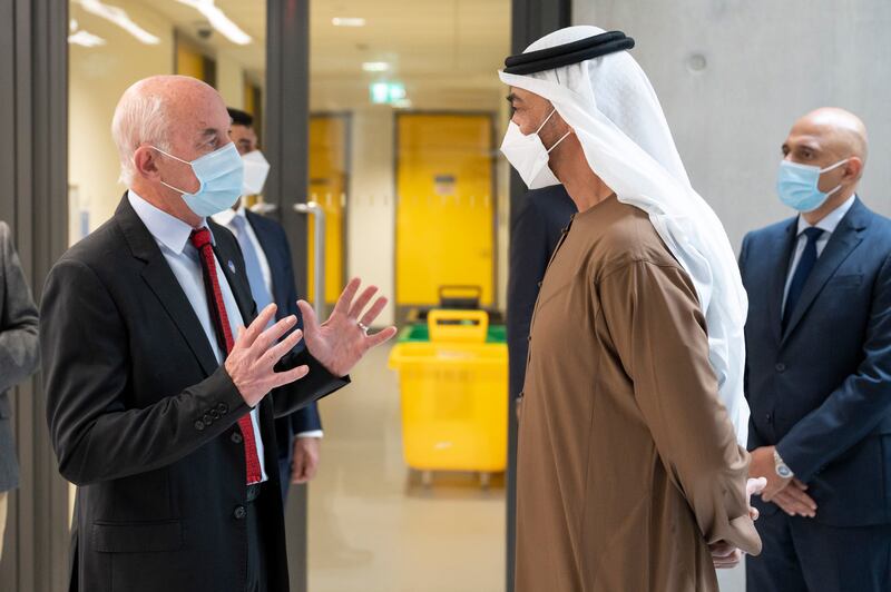 Sheikh Mohamed visits the Zayed Centre for Research into Rare Disease in Children, located in London.