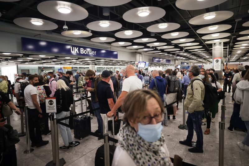 Fully vaccinated Britons arriving from amber-list countries will be able to avoid quarantine in the UK. Reuters