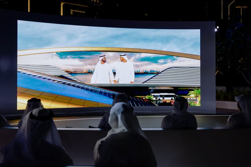 Sheikh Mohammed said the Dubai Metro “will continue to serve billions of people in the coming decades, God willing”. Photo: Dubai Media Office