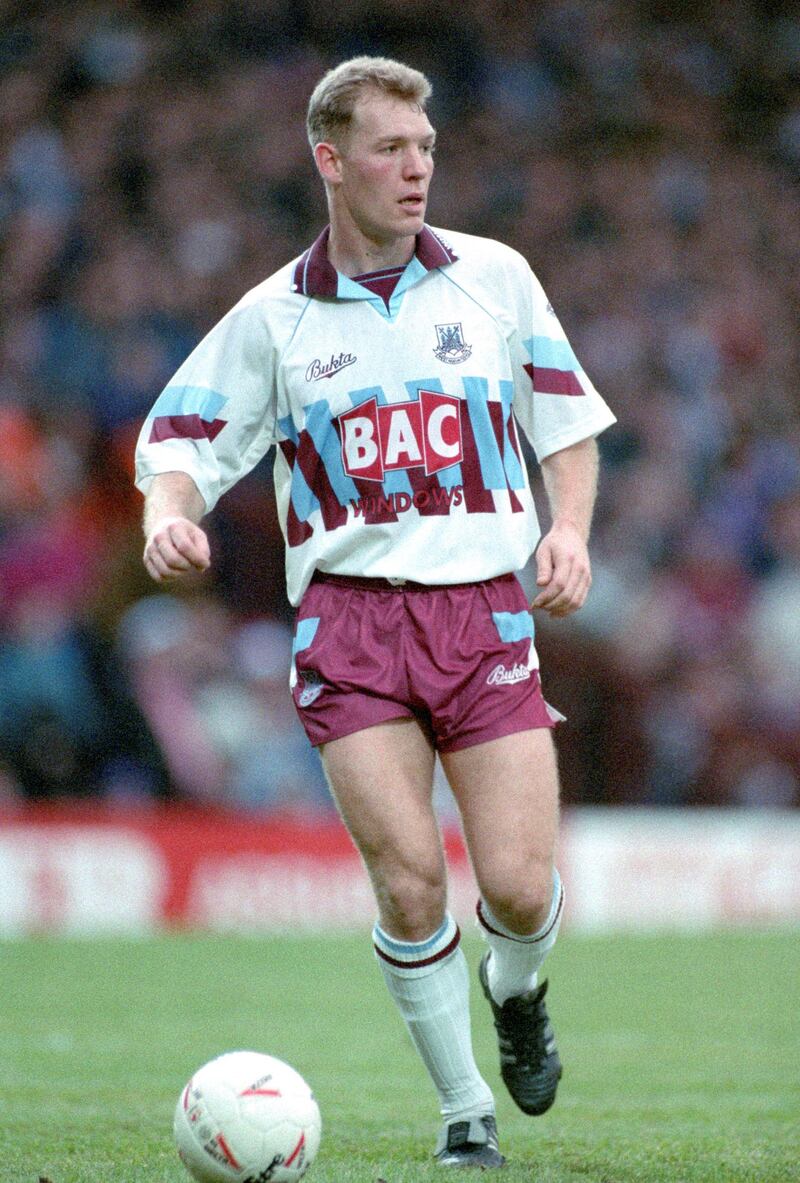 26 December 1991 - Football League Division One - Aston Villa v West Ham United - Tim Breaker of West Ham - (Photo by David Davies/Offside/Getty Images)