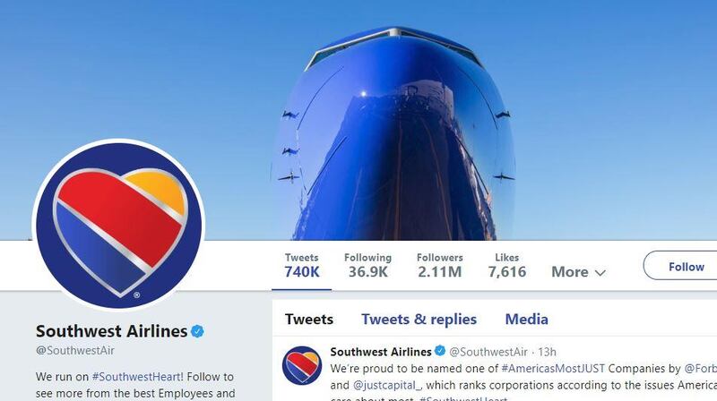 Southwest Alirlines' logo and slogan took on a whole new meaning after a mistake was made with a human heart being transported.