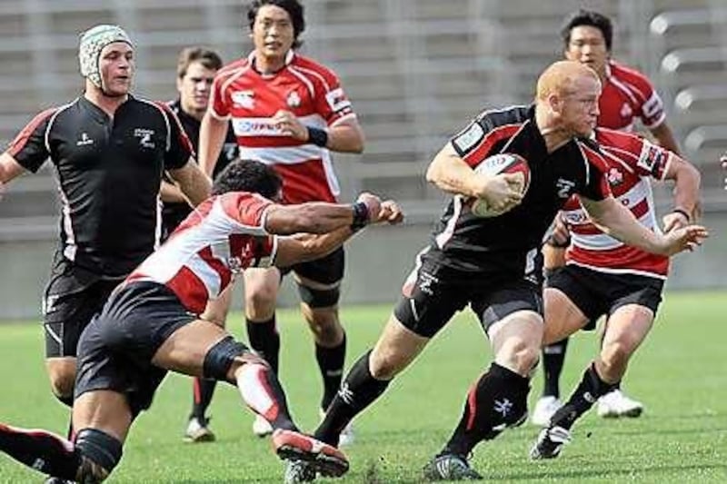 The Arabian Gulf team, in black, were last seen playing as a unit in the HSBC Asian Five Nations in Tokyo in May.