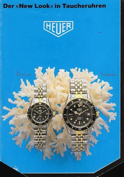 A 1982 pamphlet for TAG Heuer. Courtesy TAG Heuer