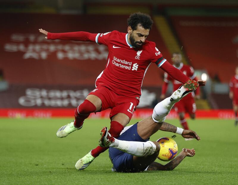 Mohamed Salah - 7: Menaced the defence all night and deserved his deflected goal. The Egyptian failed to get a good strike on the ball in a one-on-one situation in the second half but this was another fine display. EPA