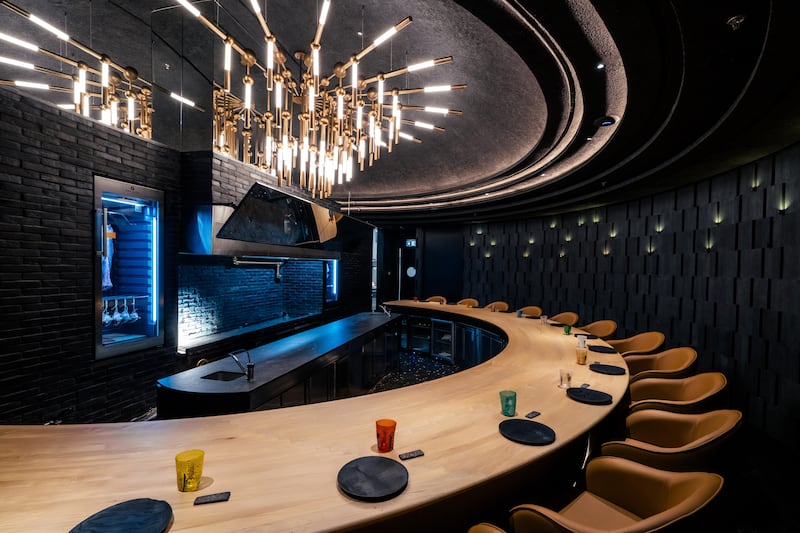 The 14-seater omakase restaurant Smoked Room is located within Lena by Dani Garcia at St Regis Gardens in Palm Jumeirah. Photo: Smoked Room