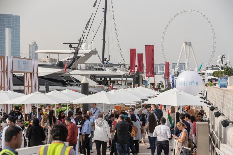 Large crowds in attendance on the opening day of last year's boat show