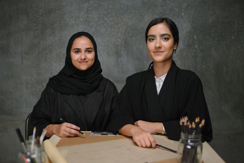 Salwa Al Khudairi and Nada Al Mulla. Courtesy Department of Culture and Tourism - Abu Dhabi