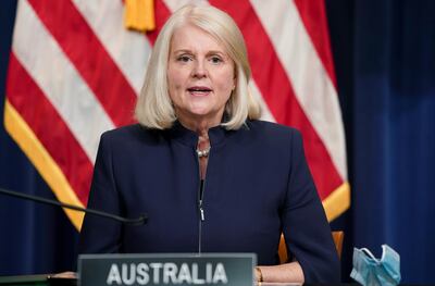 Australian Home Affairs Minister Karen Andrews said the views of Hamas and other violent extremist groups are deeply disturbing. AP