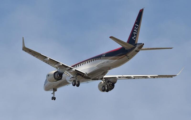 The Mitsubishi Regional Jet is Japan's first home-built passenger plane in more than 50 years. Today it set off from Japan en route to America for testing.