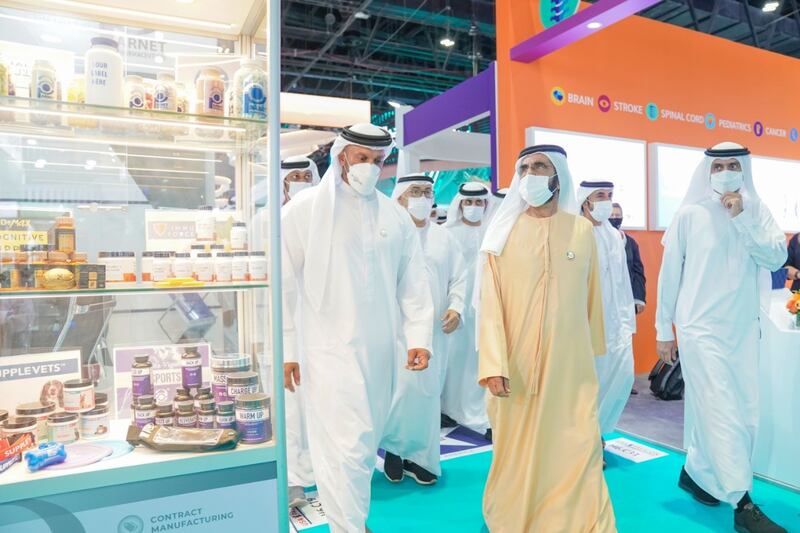 The Ruler of Dubai was joined by Sheikh Maktoum bin Mohammed, Deputy Ruler of Dubai.