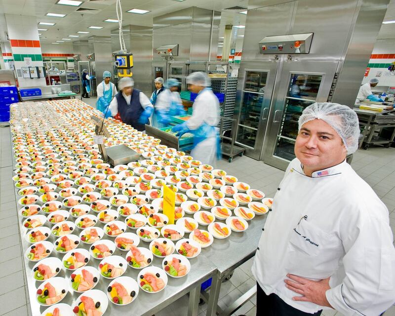 Assistant Vice President James A. Griffith of Emirates Flight Catering in their facilities in Dubai, United Arab Emirates on Wednesday, April 04, 2012. Charles Crowell for The National