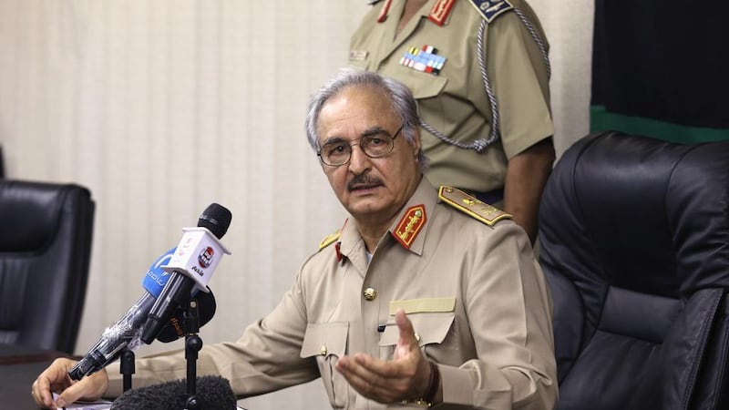 Field Marshal Khalifa Haftar's forces will retreat by up to three kilometres, a spokesman said. Reuters